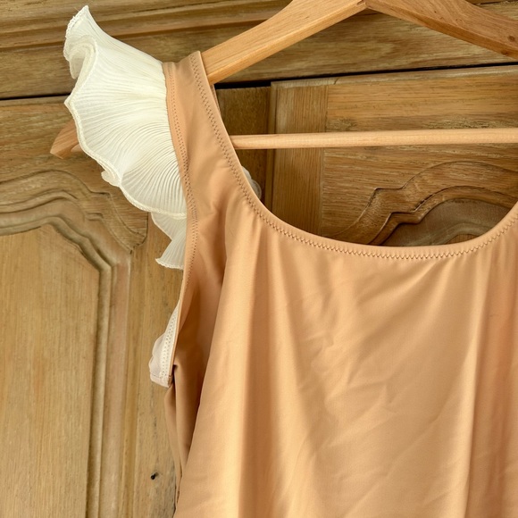 Sleeper Beige Ruffle Swim NWT - Picture 2 of 4